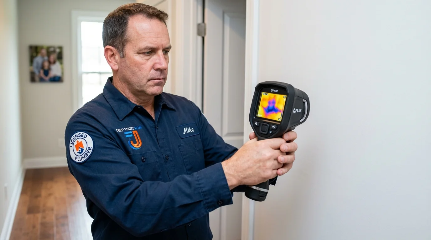 Thermal imaging leak detection by Johns Plumbing LLC in Grabill